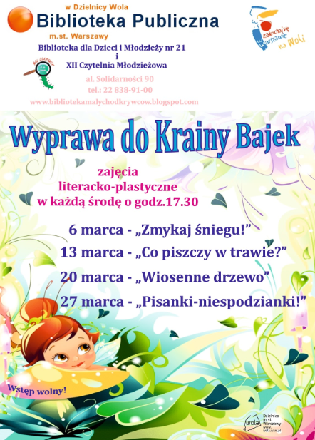 Kraina bajek warsztaty Biblioteka warsztaty